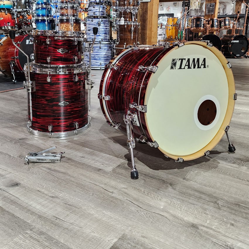 Used Tama Starclassic Performer Birch/Bubinga 3pc Drum Set Red Oyster - Good - Drum Center Of Portsmouth