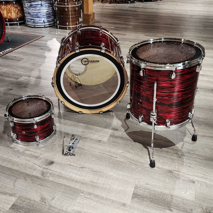 Used Tama Starclassic Performer Birch/Bubinga 3pc Drum Set Red Oyster - Good - Drum Center Of Portsmouth