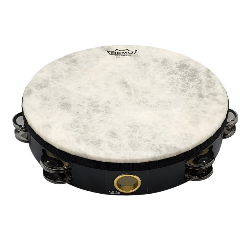 Used Remo Double Row Tambourine Steel Jingles 10" - Good - Drum Center Of Portsmouth