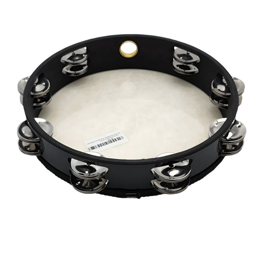 Used Remo Double Row Tambourine Steel Jingles 10" - Good - Drum Center Of Portsmouth