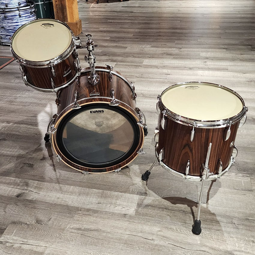 Used Sonor Vintage 3pc Drum Set Rosewood Semi Gloss - Very Good - Drum Center Of Portsmouth