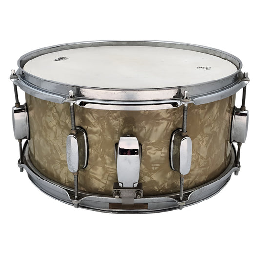 Used Mapex Pro-M Snare Drum 14x6.5 White Marine - Fair - Drum Center Of Portsmouth