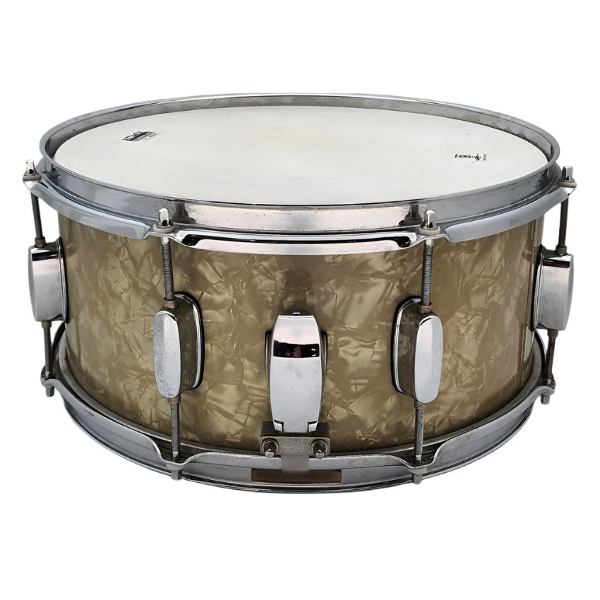 Used Mapex Pro-M Snare Drum 14x6.5 White Marine - Fair - Drum Center Of Portsmouth