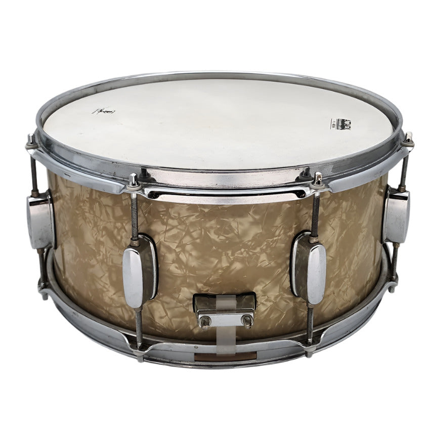 Used Mapex Pro-M Snare Drum 14x6.5 White Marine - Fair - Drum Center Of Portsmouth