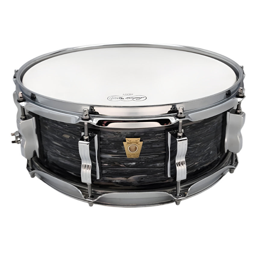 Used Ludwig Classic Maple Snare Drum 14x5 Vintage Black Oyster - Very Good - Drum Center Of Portsmouth