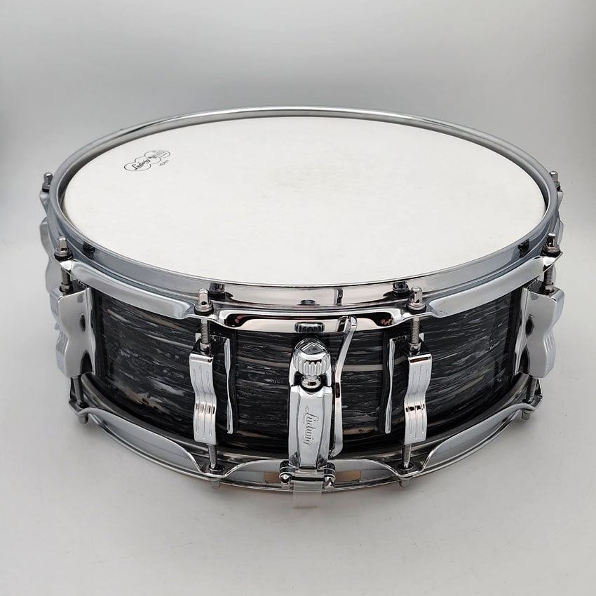 Used Ludwig Classic Maple Snare Drum 14x5 Vintage Black Oyster - Very Good - Drum Center Of Portsmouth