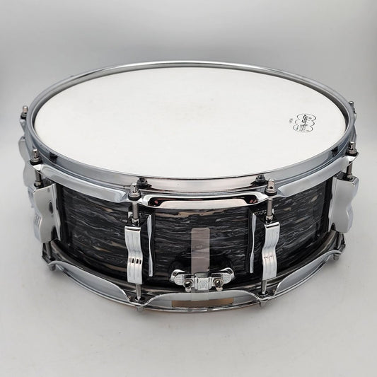 Used Ludwig Classic Maple Snare Drum 14x5 Vintage Black Oyster - Very Good - Drum Center Of Portsmouth