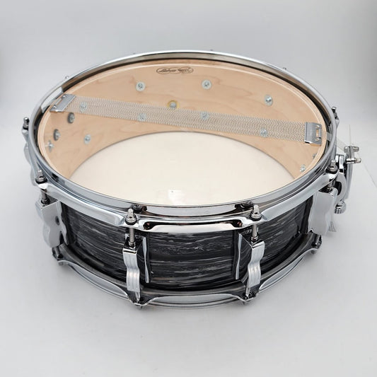 Used Ludwig Classic Maple Snare Drum 14x5 Vintage Black Oyster - Very Good - Drum Center Of Portsmouth