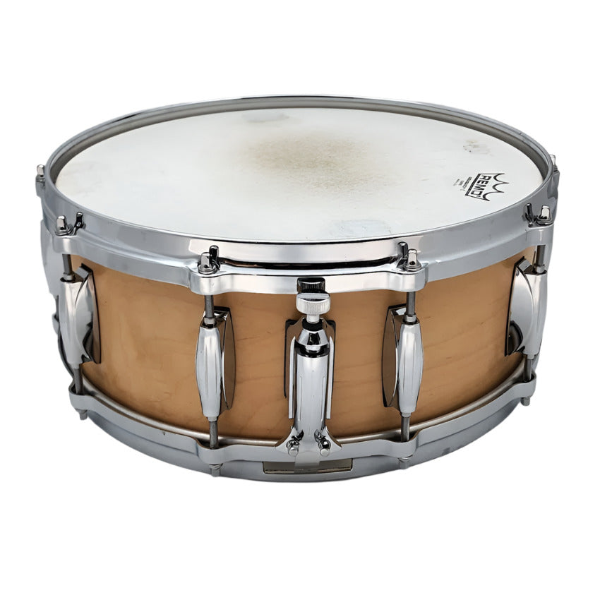 Used Gretsch USA Custom Snare Drum 14x5 Satin Natural - Very Good - Drum Center Of Portsmouth