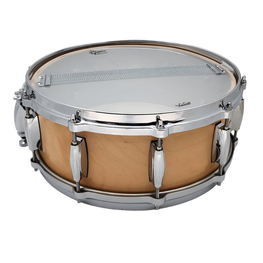Used Gretsch USA Custom Snare Drum 14x5 Satin Natural - Very Good - Drum Center Of Portsmouth