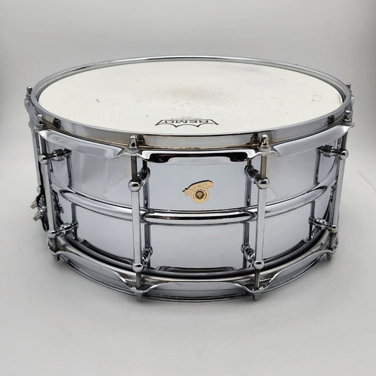 Used Joyful Noise Knight Hawk Snare Drum Chrome Plated 14x6.5 - Very Good - Drum Center Of Portsmouth