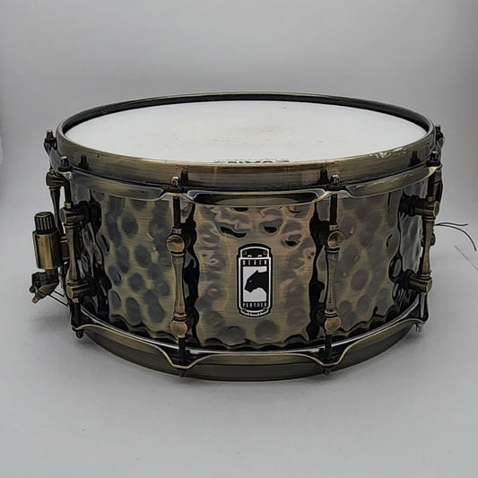 Used Mapex Sledgehammer Brass Snare Drum 14x6.5 - Very Good - Drum Center Of Portsmouth