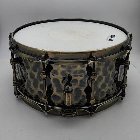 Used Mapex Sledgehammer Brass Snare Drum 14x6.5 - Very Good - Drum Center Of Portsmouth
