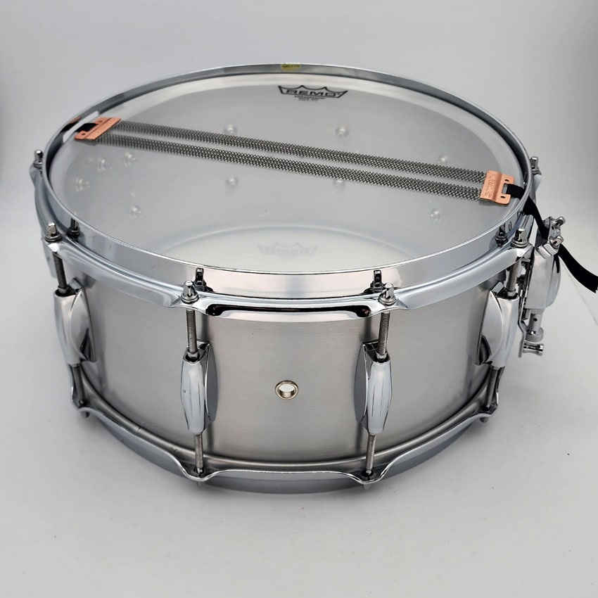 Used Gretsch Grand Prix Aluminum Snare Drum 14x6.5 - Very Good - Drum Center Of Portsmouth