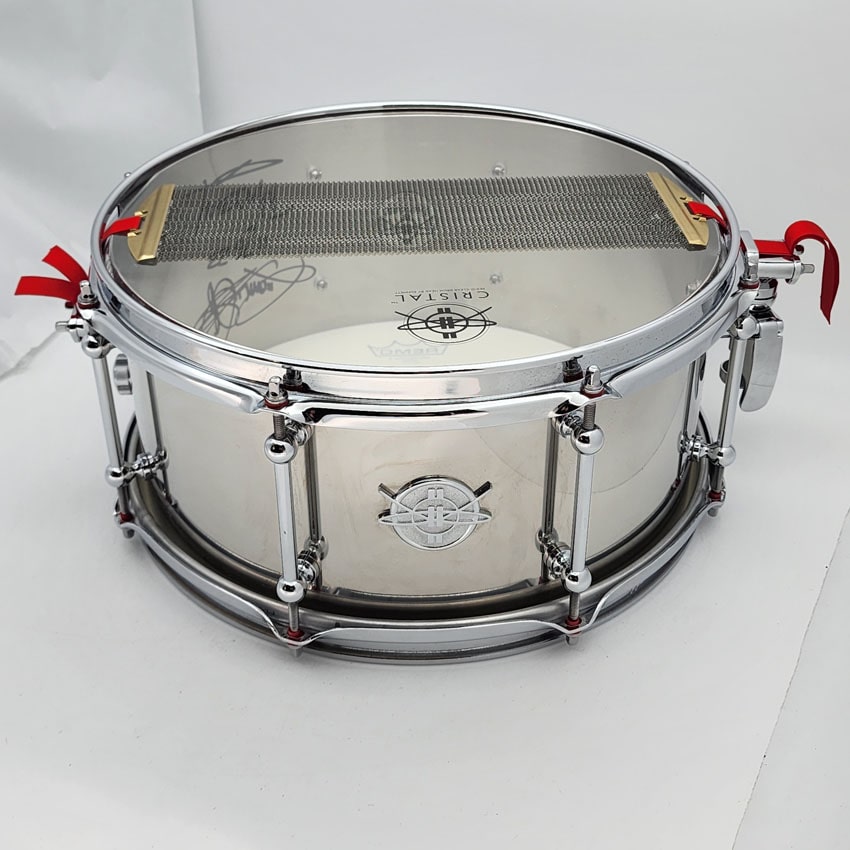 Used Dunnett Polished Stainless Steel Snare Drum 14x6.5 - Very Good - Drum Center Of Portsmouth