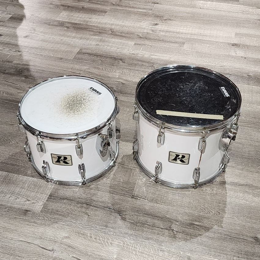 Used Rogers Big R 1970s 6pc Drum Set White - Good - Drum Center Of Portsmouth