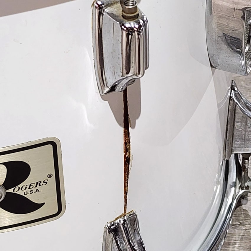 Used Rogers Big R 1970s 6pc Drum Set White - Good - Drum Center Of Portsmouth
