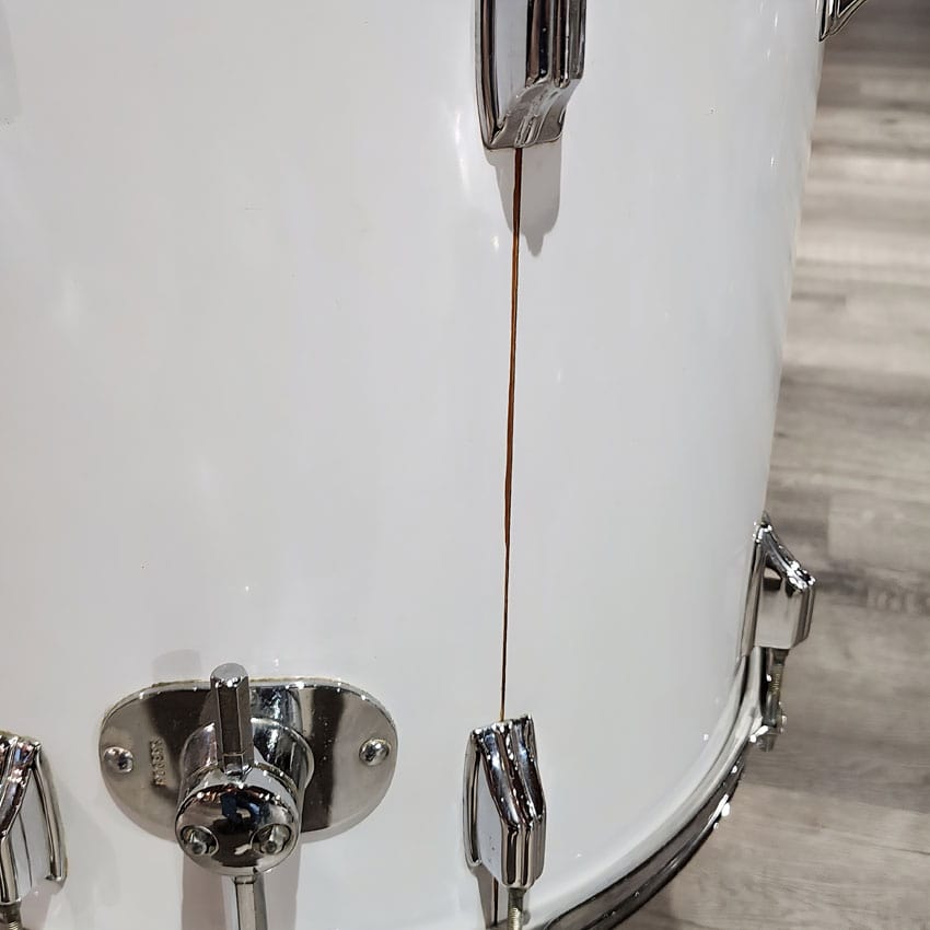 Used Rogers Big R 1970s 6pc Drum Set White - Good - Drum Center Of Portsmouth