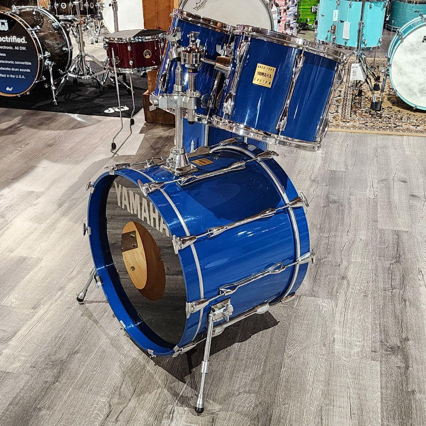Used Yamaha Rock Tour 5pc Drum Set Cobalt Blue MIJ - Good - Drum Center Of Portsmouth