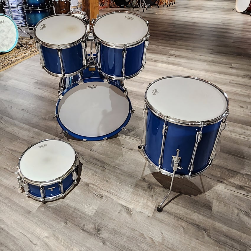 Used Yamaha Rock Tour 5pc Drum Set Cobalt Blue MIJ - Good - Drum Center Of Portsmouth