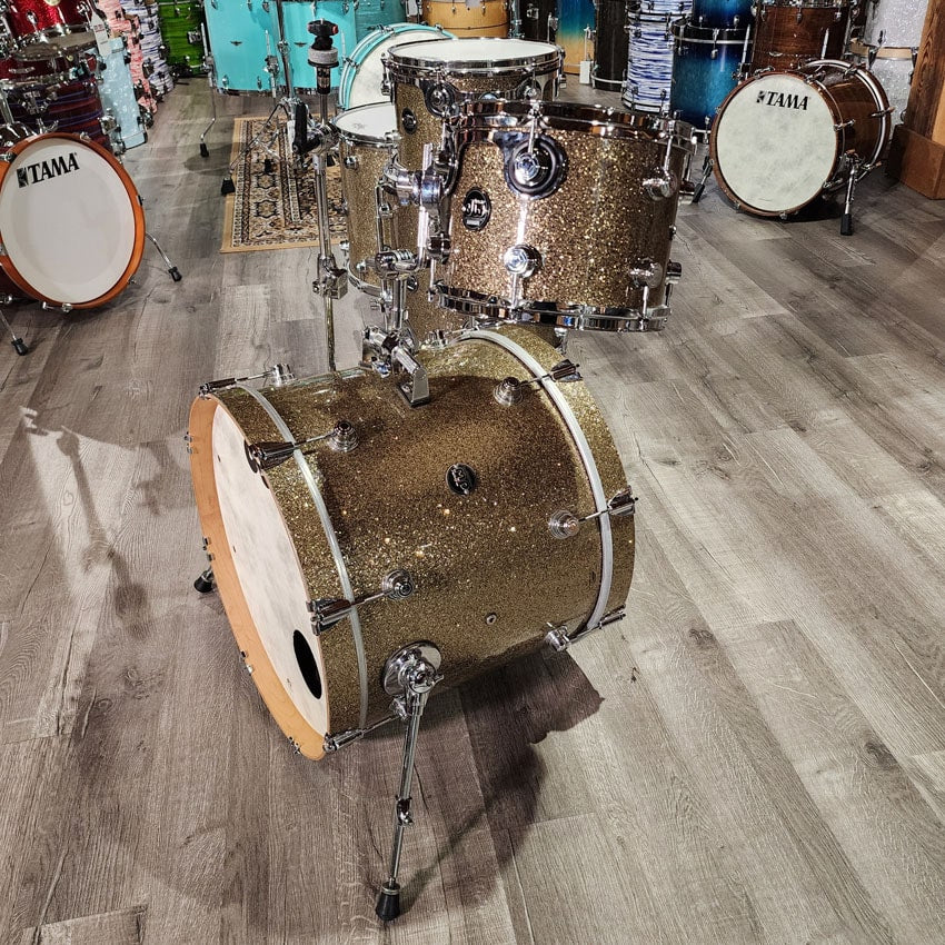 Used DW Performance 5pc Drum Set Ginger Glitter - Very Good - Drum Center Of Portsmouth