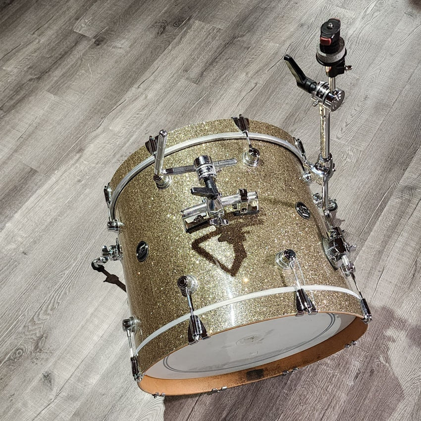 Used DW Performance 5pc Drum Set Ginger Glitter - Very Good - Drum Center Of Portsmouth