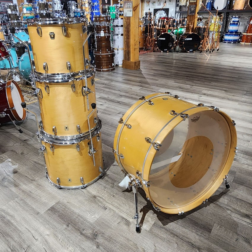 Used Ludwig Classic Maple Bonham Drum Set Natural Gloss - Good - Drum Center Of Portsmouth
