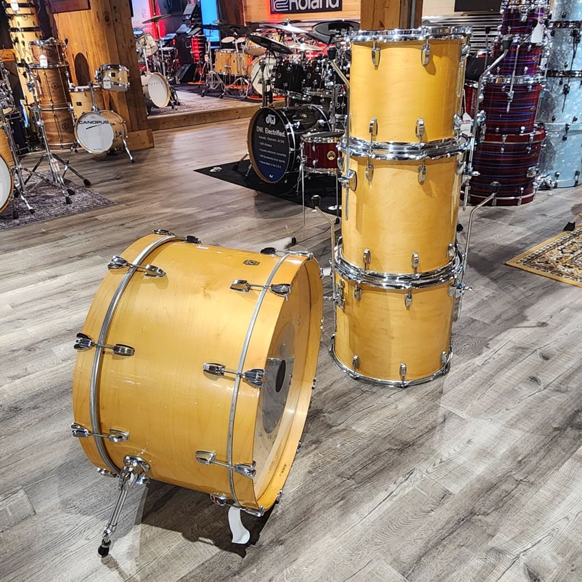 Used Ludwig Classic Maple Bonham Drum Set Natural Gloss - Good - Drum Center Of Portsmouth