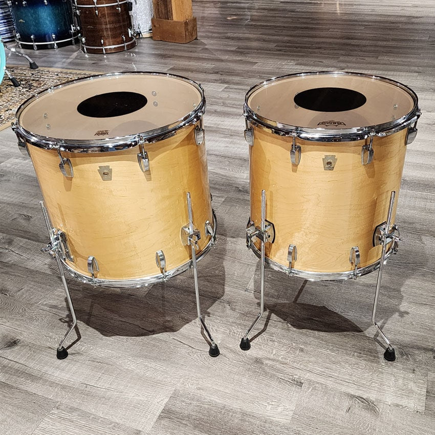 Used Ludwig Classic Maple Bonham Drum Set Natural Gloss - Good - Drum Center Of Portsmouth