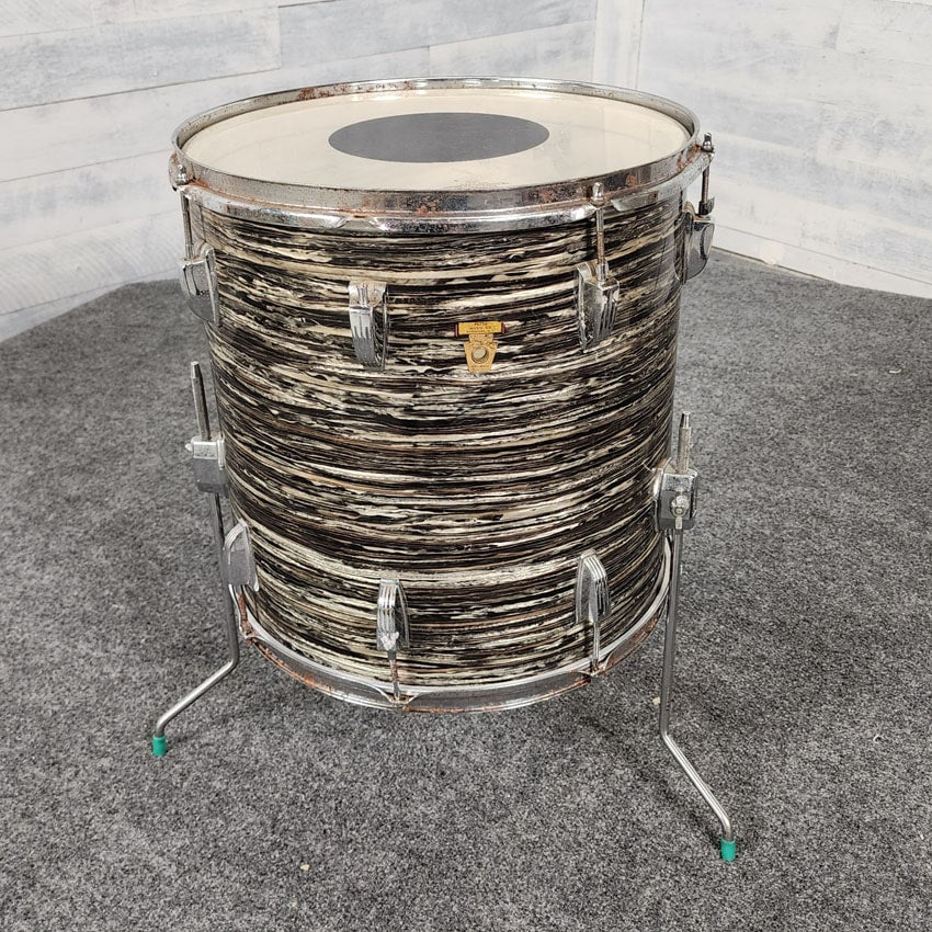 Used Vintage Ludwig '60s Drum Set Black Oyster - Poor - Drum Center Of Portsmouth