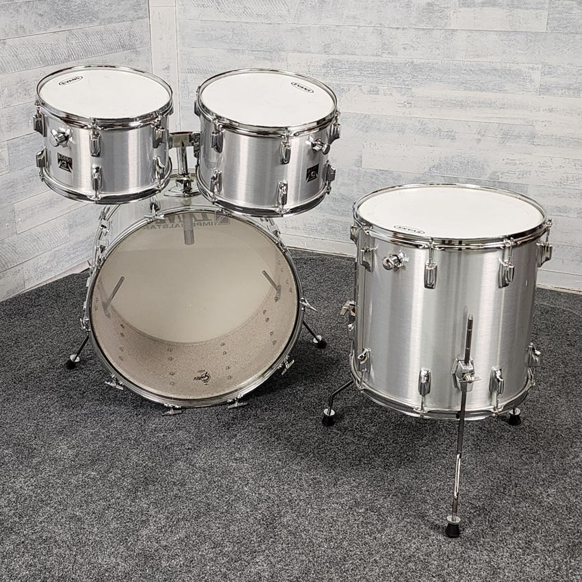 【 スターリングシルバー・ジャムポット 】　20世紀前期　ウェブスター社 Used Vintage Tama 4pc Imperialstar Drum Set Hairline Chrome - Very Goo