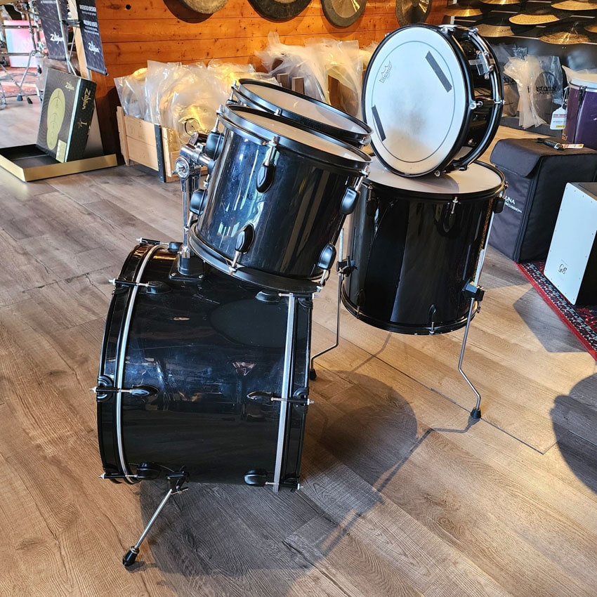 Used Misc 5pc Drum Set Jet Black - Fair - Drum Center Of Portsmouth