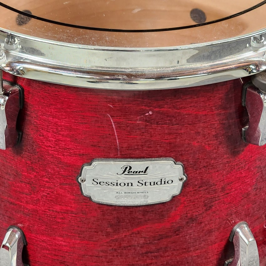 Used Pearl Session Studio 11pc Drum Set Wine Red - Good - Drum Center Of Portsmouth