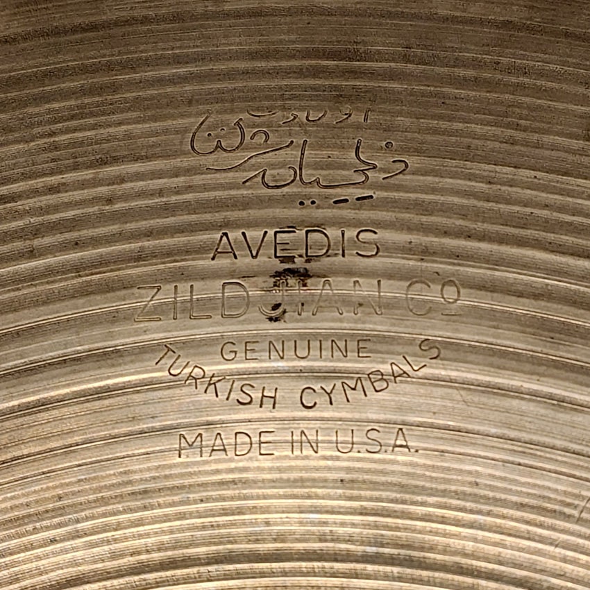 Used Vintage Zildjian Big Stamp Ride Cymbal 20" 2108 grams - Fair - Drum Center Of Portsmouth