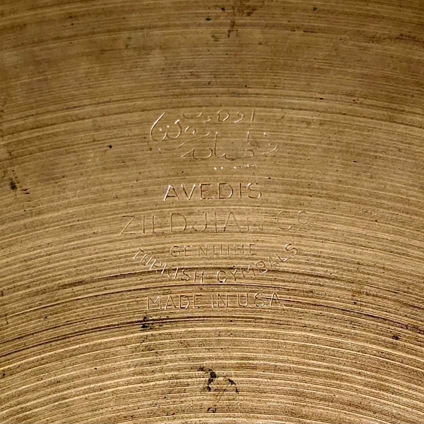 Used Vintage Zildjian Big Stamp Ride Cymbal 20" - Good - Drum Center Of Portsmouth