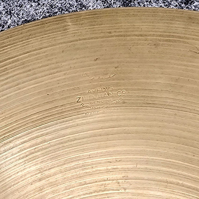 Used Vintage Zildjian Trans Stamp Hi Hat Cymbals 14" 561/790 grams - Very Good - Drum Center Of Portsmouth