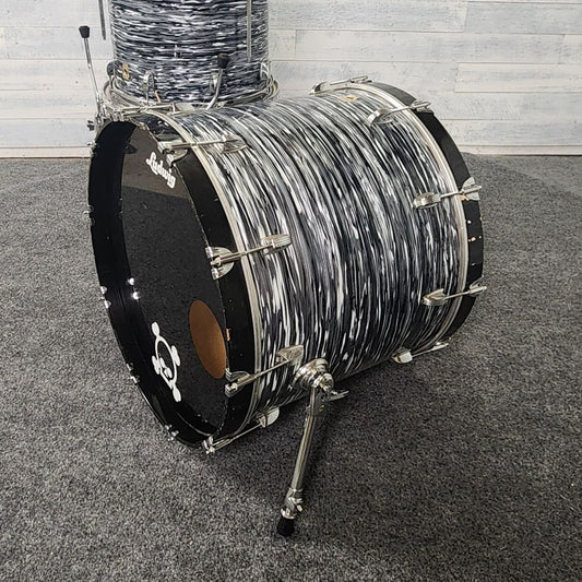 Used Ludwig Classic Maple 4pc Drum Set Vintage Black Oyster - Fair - Drum Center Of Portsmouth