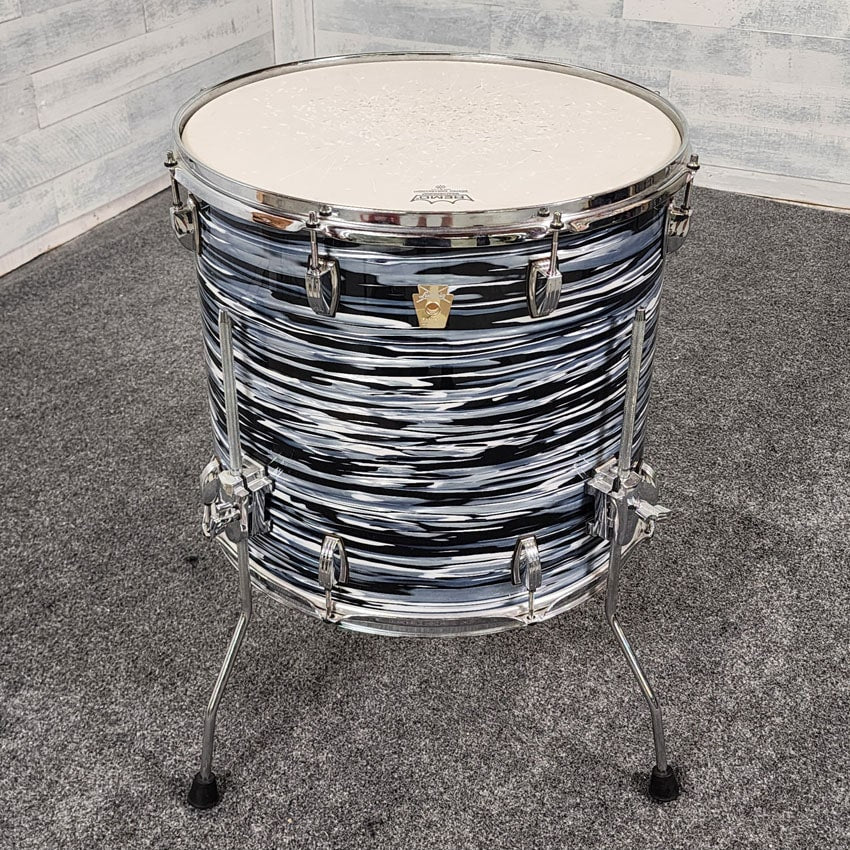 Used Ludwig Classic Maple 4pc Drum Set Vintage Black Oyster - Fair - Drum Center Of Portsmouth