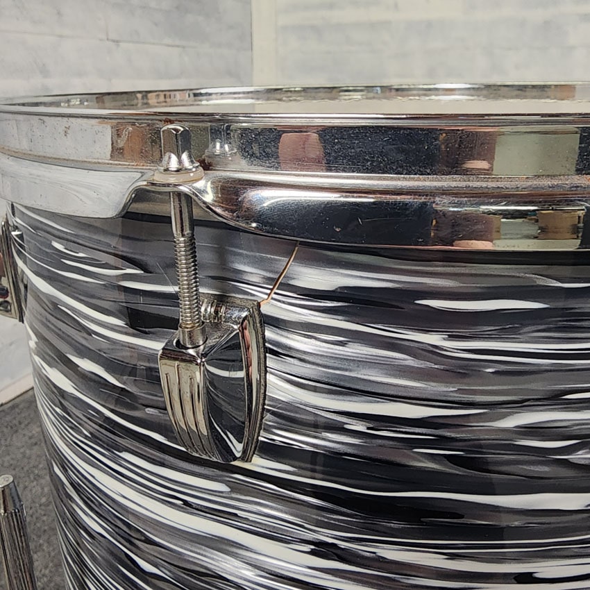 Used Ludwig Classic Maple 4pc Drum Set Vintage Black Oyster - Fair - Drum Center Of Portsmouth