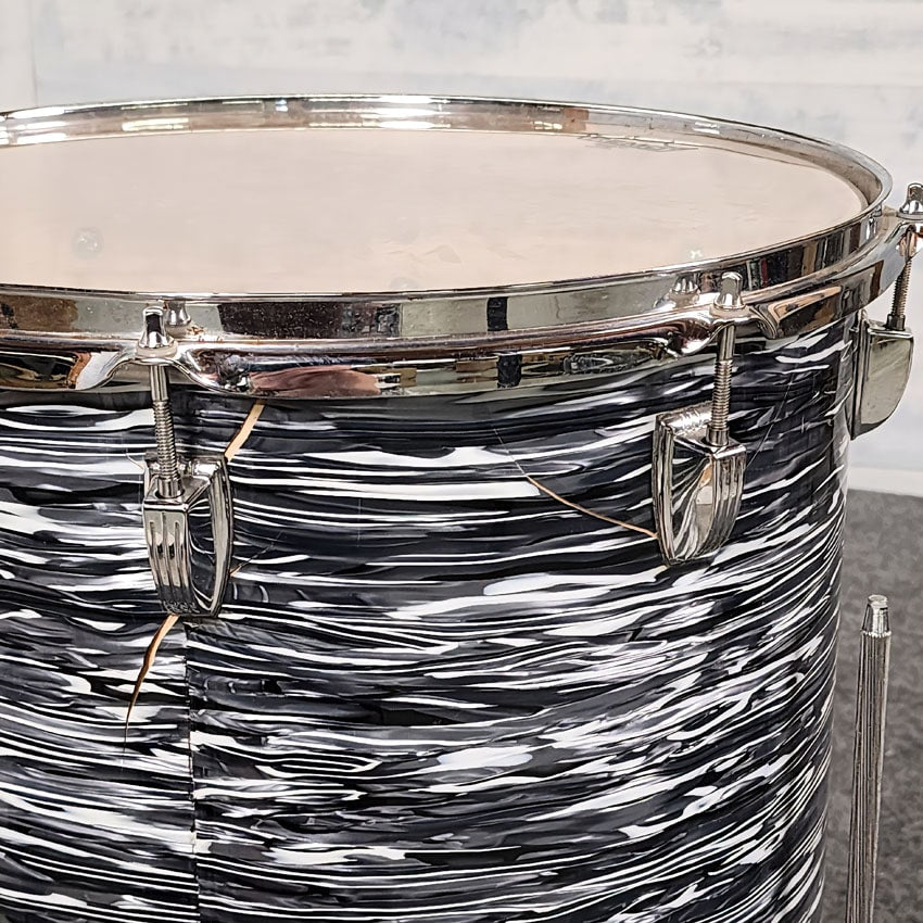 Used Ludwig Classic Maple 4pc Drum Set Vintage Black Oyster - Fair - Drum Center Of Portsmouth
