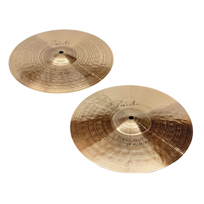 Used Paiste Signature Dark Crisp Hi Hat Cymbals 13" - Very Good - Drum Center Of Portsmouth