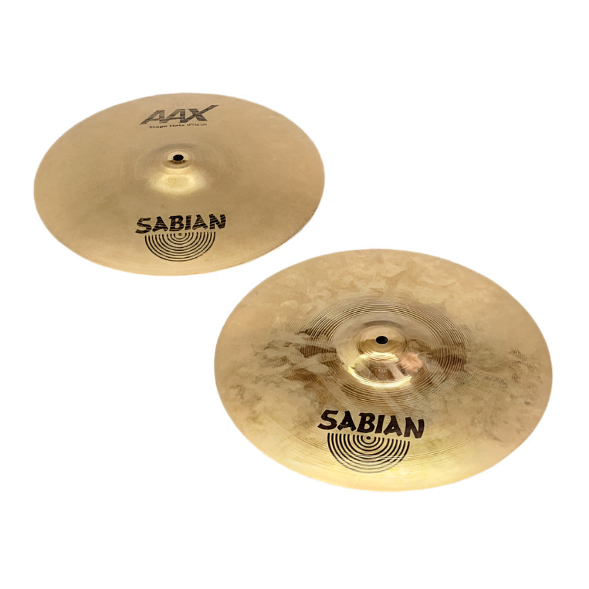 Used Sabian AAX Stage Hi Hat Cymbals 14" - Good - Drum Center Of Portsmouth