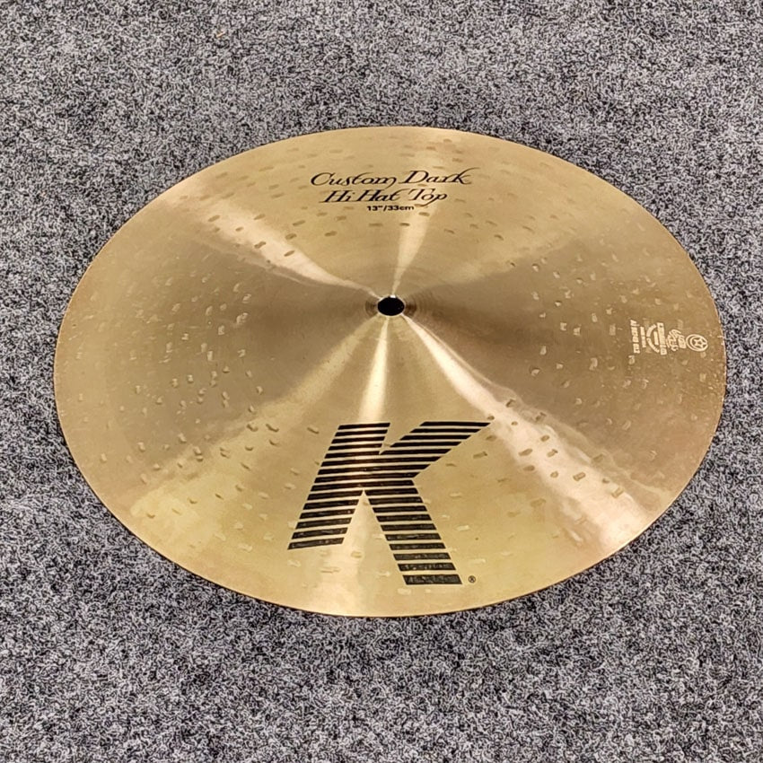 Used Zildjian K Custom Dark Hi Hat Cymbal 13" TOP ONLY - Very Good - Drum Center Of Portsmouth