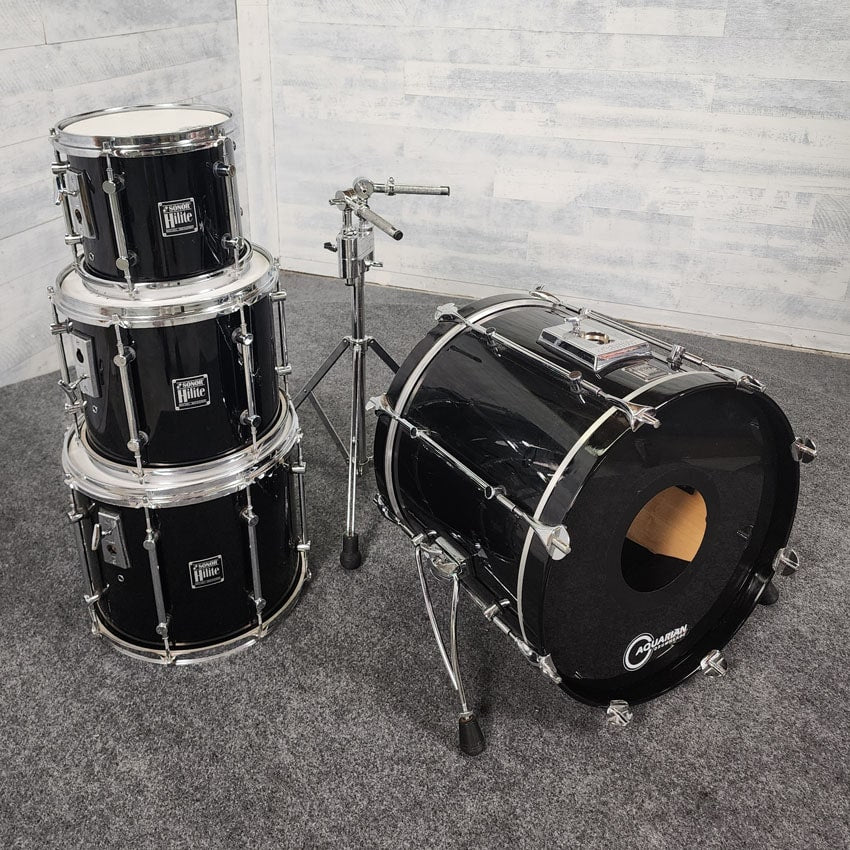 Used Sonor HiLite 4pc Drum Set Black - Good - Drum Center Of Portsmouth