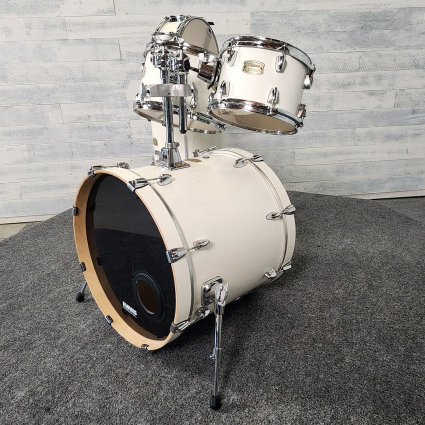 Used Yamaha Stage Custom 5pc Drum Set Pure White - Good - Drum Center Of Portsmouth