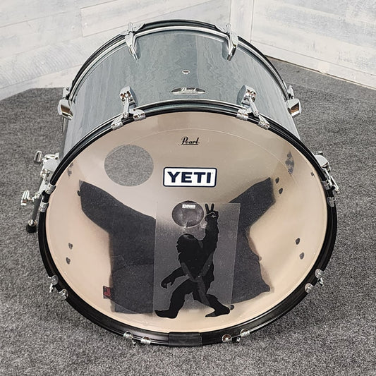 Used Pearl Roadshow Bass Drum 22x16 Blue Sparkle - Good - Drum Center Of Portsmouth