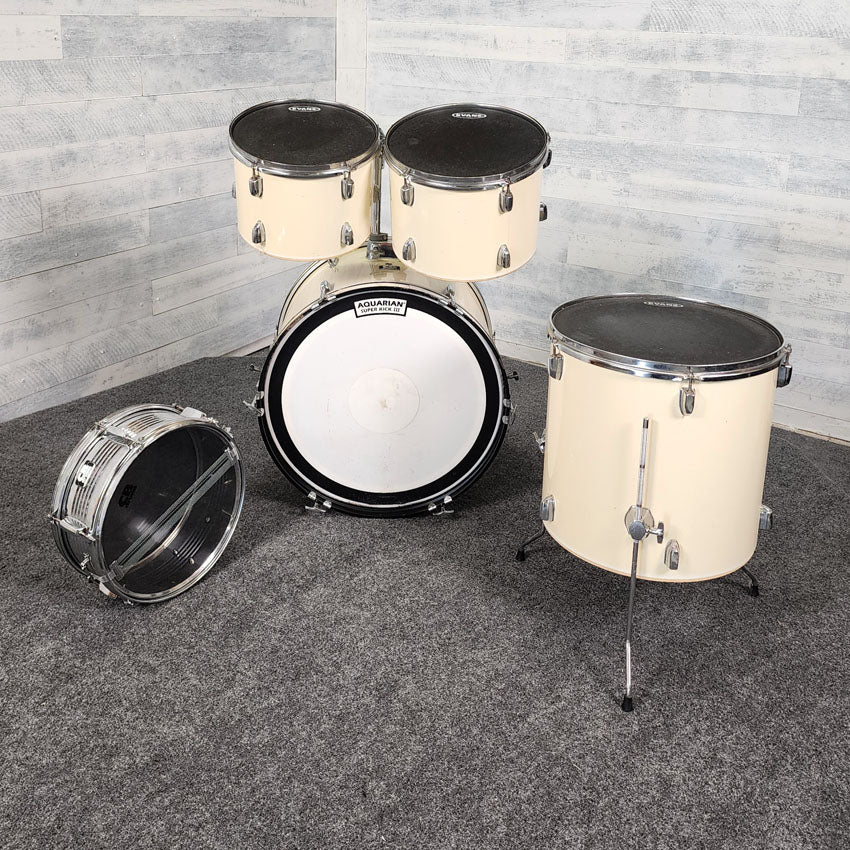 Used CB 5pc Drum Set White - Fair - Drum Center Of Portsmouth