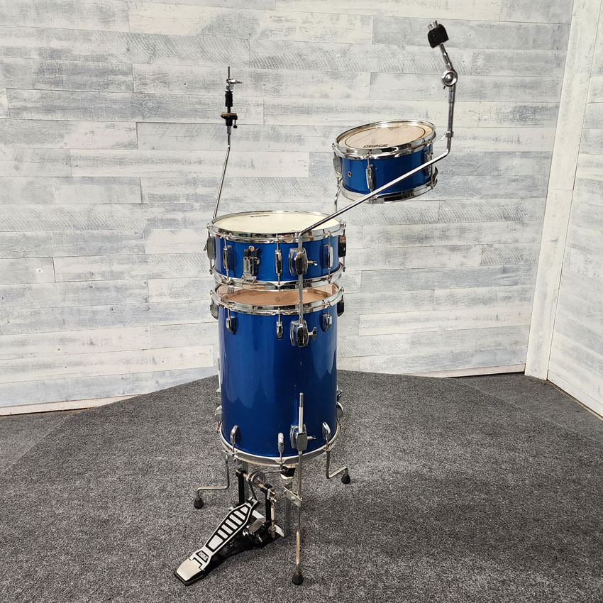 Used Peace 3pc Cocktail Drum Set Shell Pack Blue - Good - Drum Center Of Portsmouth