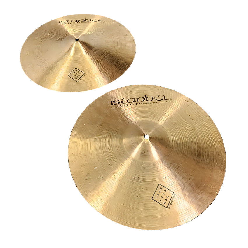 Used Istanbul Agop Traditional Dark Hi Hats 15" - Good - Drum Center Of Portsmouth