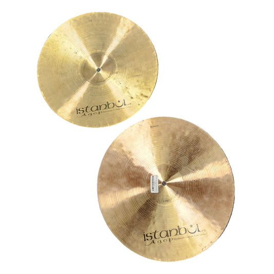 Used Istanbul Agop Traditional Dark Hi Hats 15" - Good - Drum Center Of Portsmouth